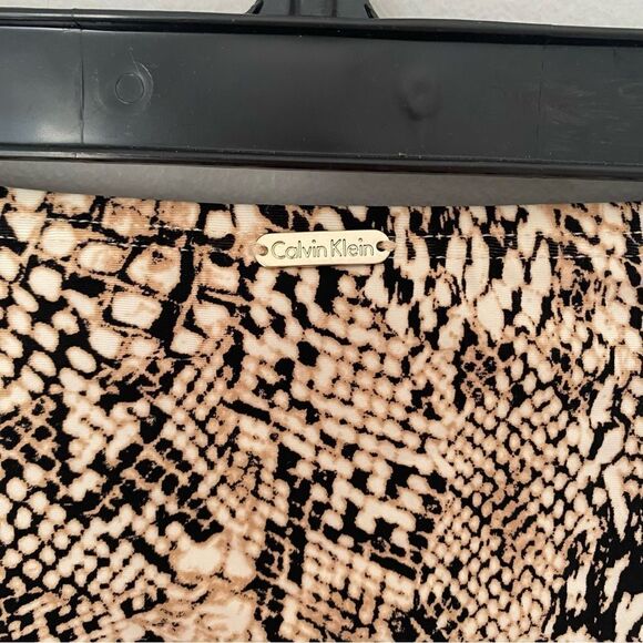 Calvin Klein Women's Standard Side Shirred SnakeSkin Bikini Swimsuit Bottom L - Picture 6 of 7
